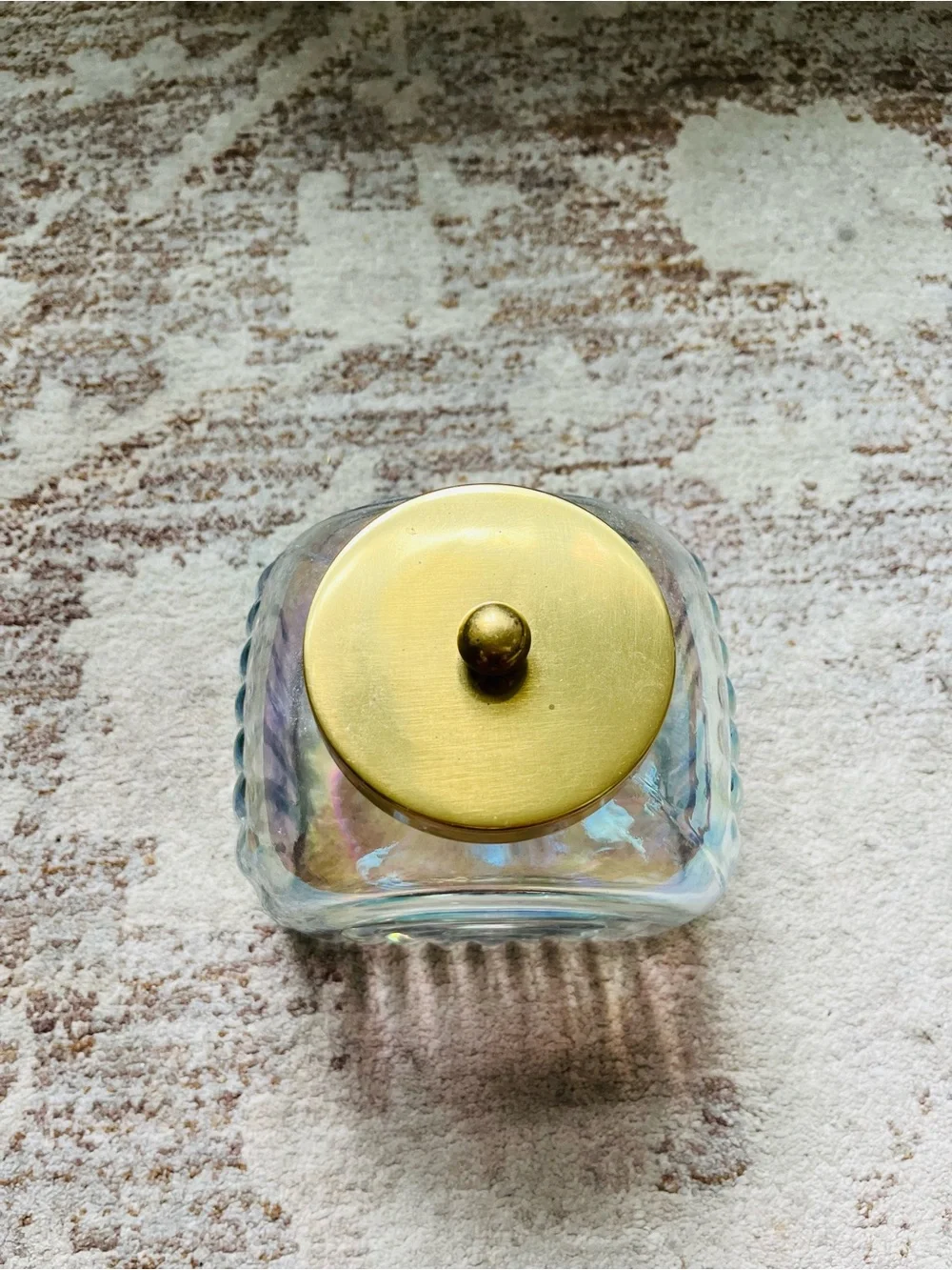 Anthropologie Noah Small Iridescent Bath Canister